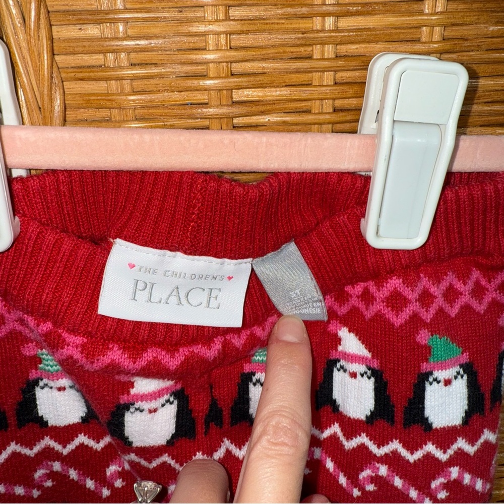 The Children's Place Christmas thick knit pants - Picture 3 of 8